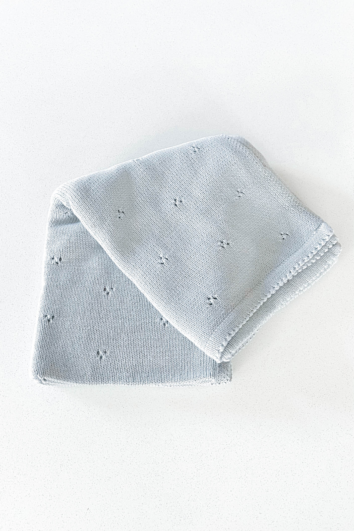 Baby Knit Blanket Blue