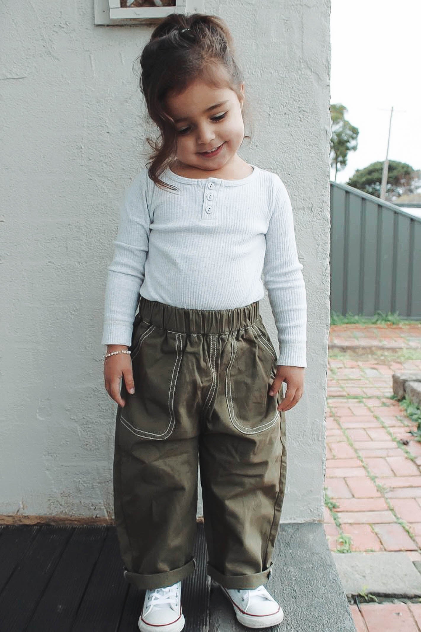 Toddler Olive Cargo Pants