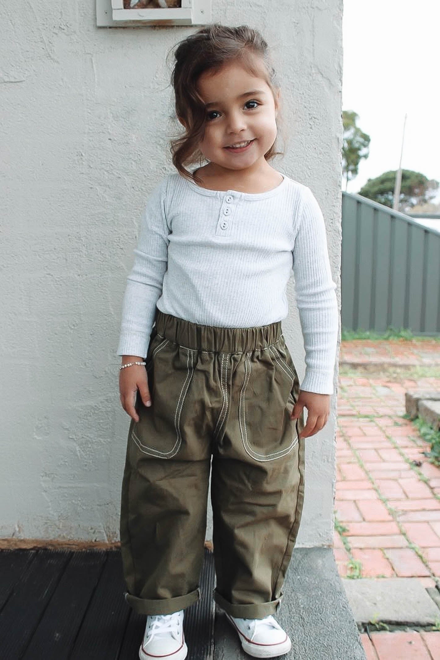 Toddler Olive Cargo Pants