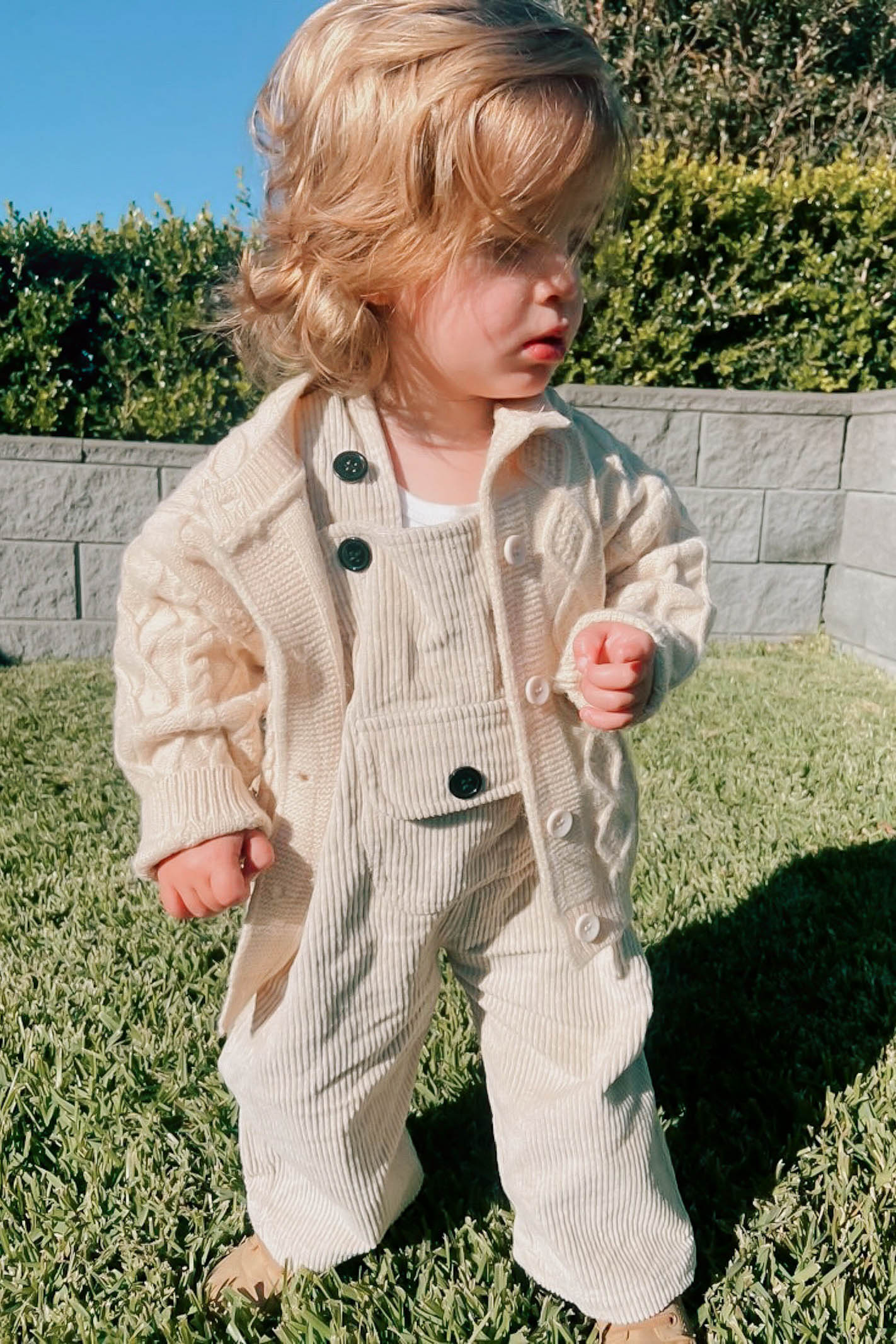 neutral baby cardigan