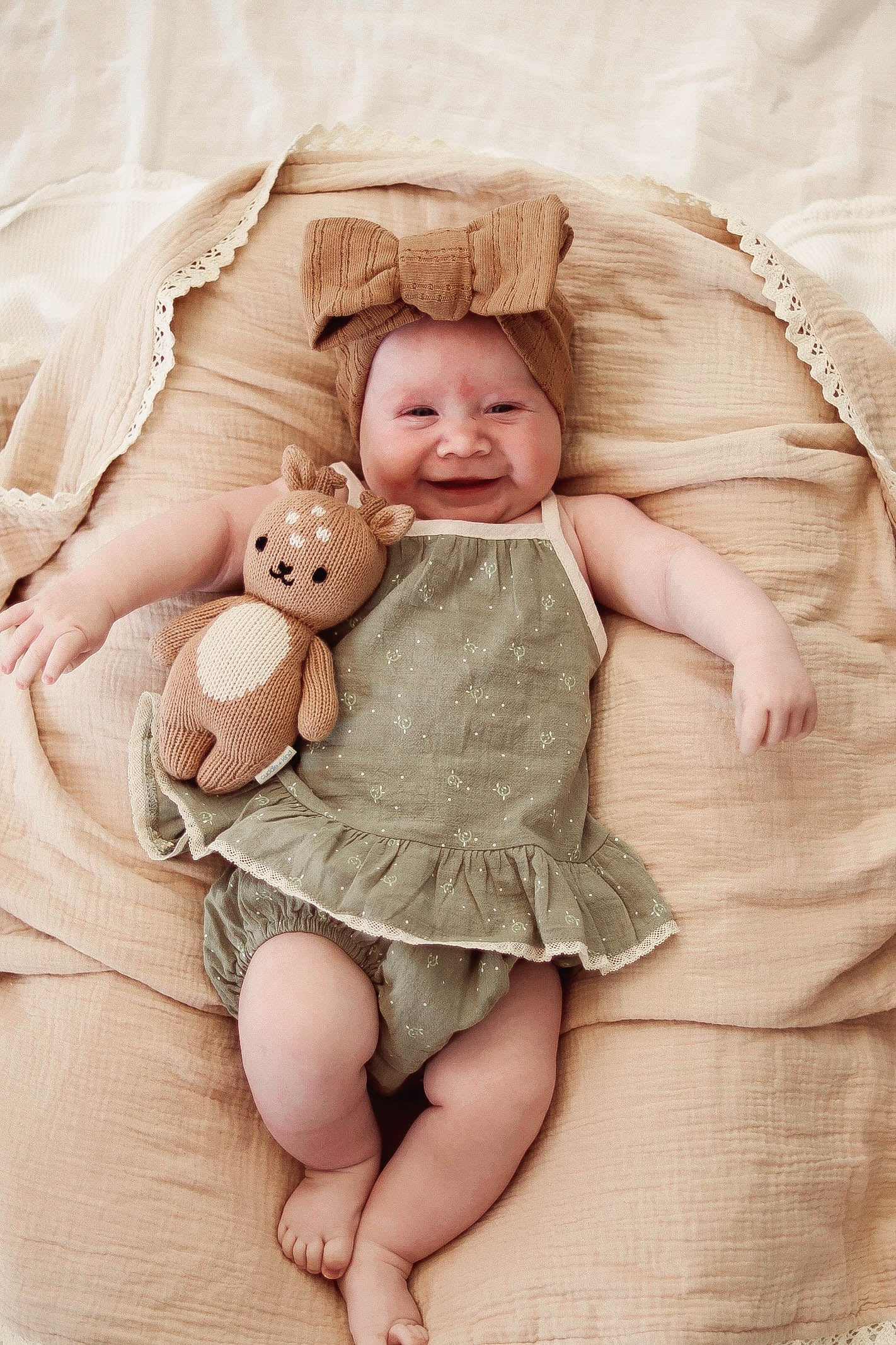 SAGE GREEN BABY GIRL SET