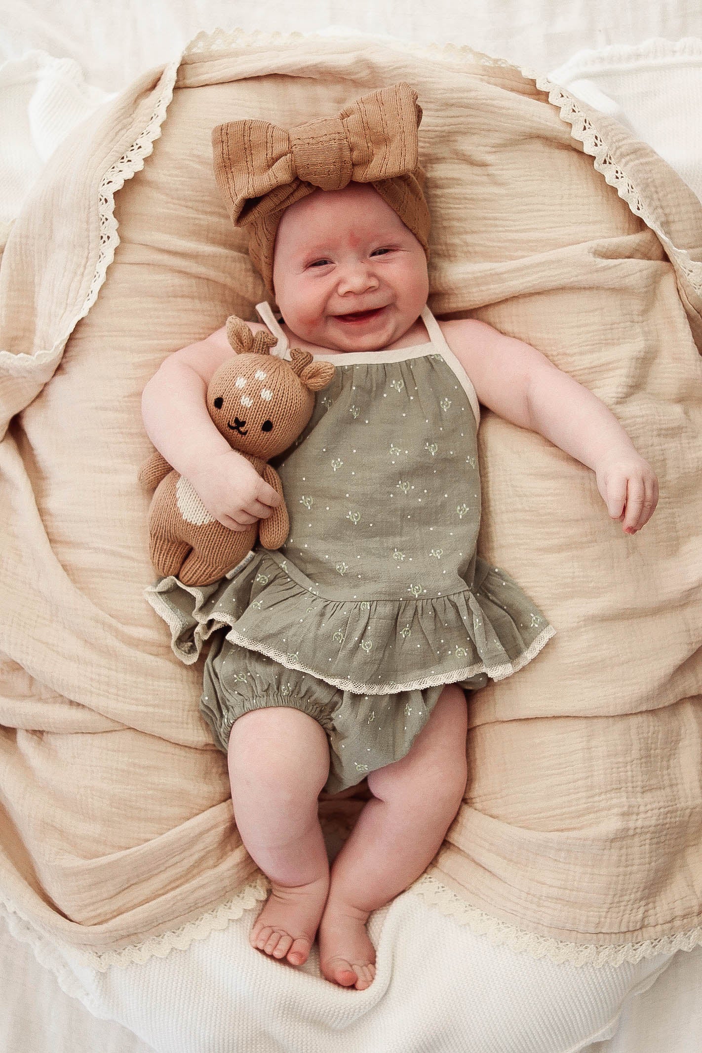 SAGE GREEN BABY GIRL SET