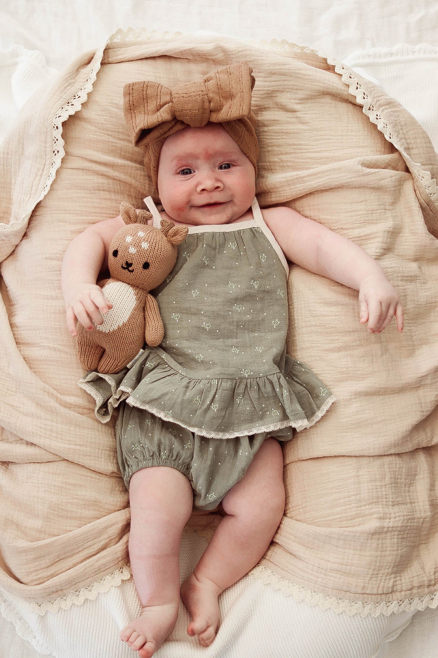 SAGE GREEN BABY GIRL SET