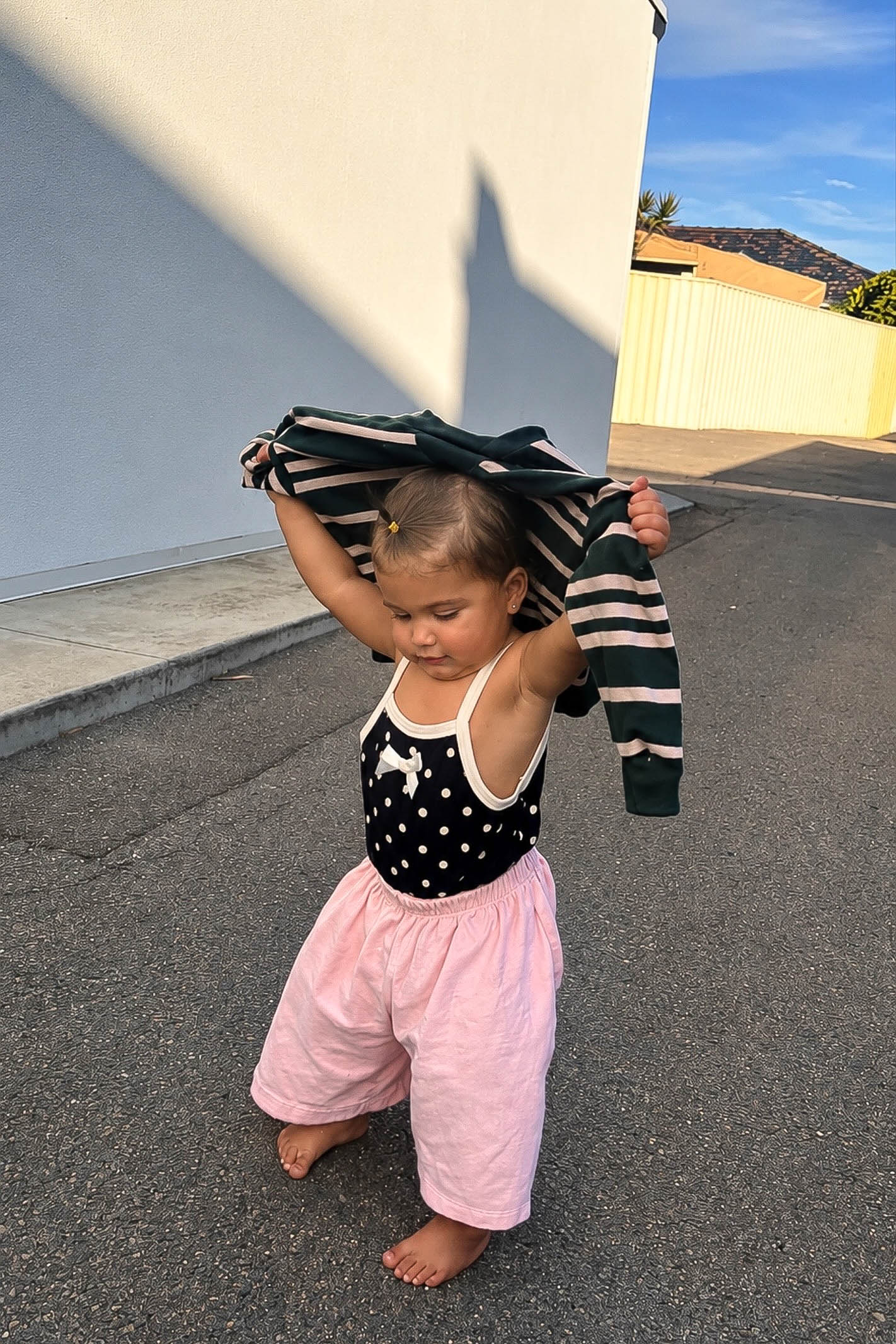 Black Cream Polka Dot Baby Bodysuit
