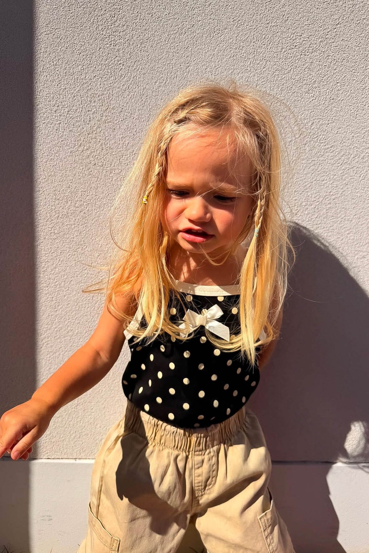 GWENNIE POLKA DOT BODYSUIT / BLACK