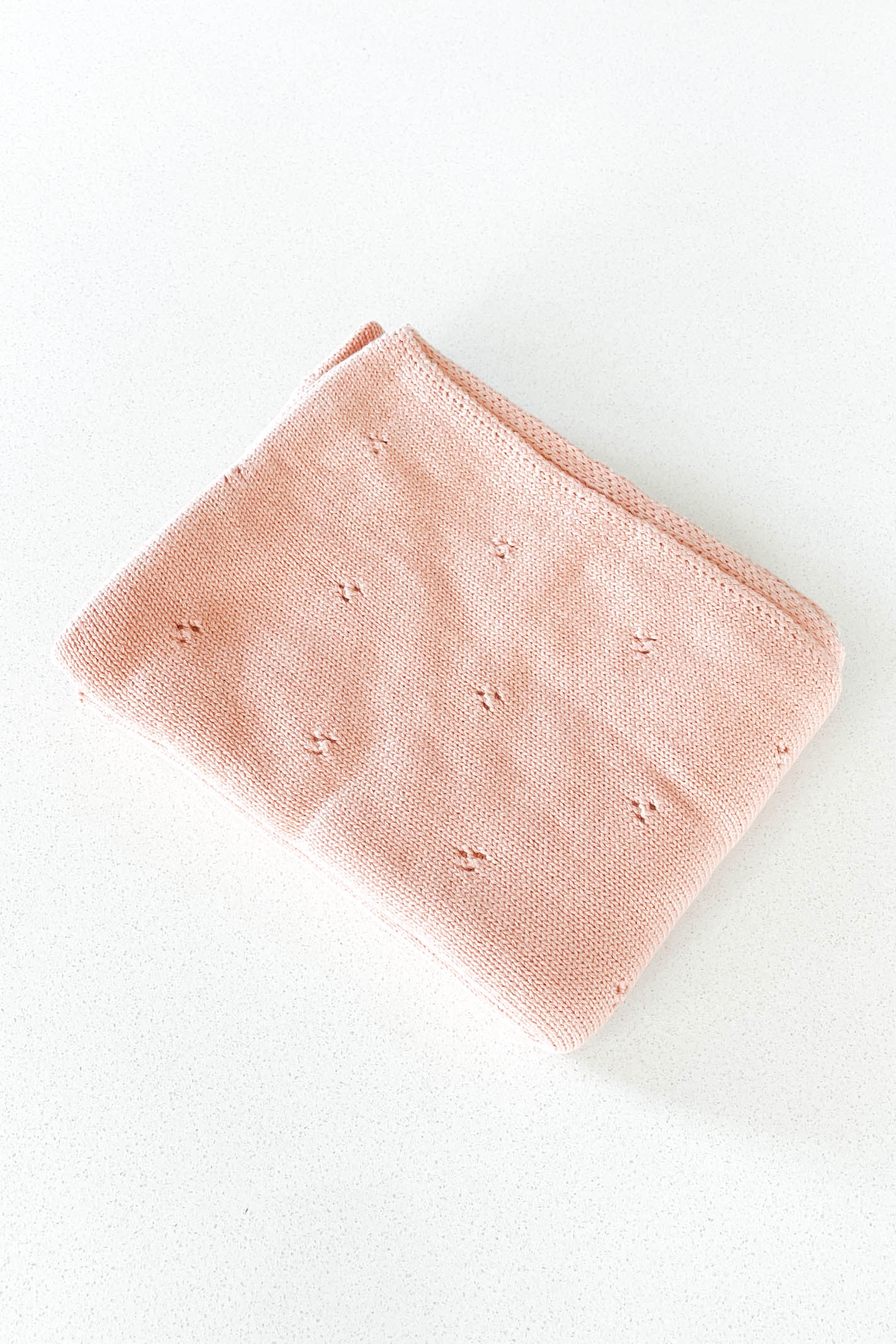 Baby Knit Blanket Pink