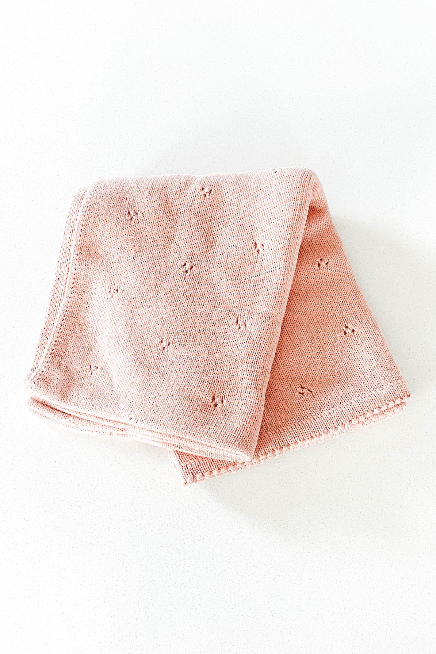 Baby Knit Blanket Pink