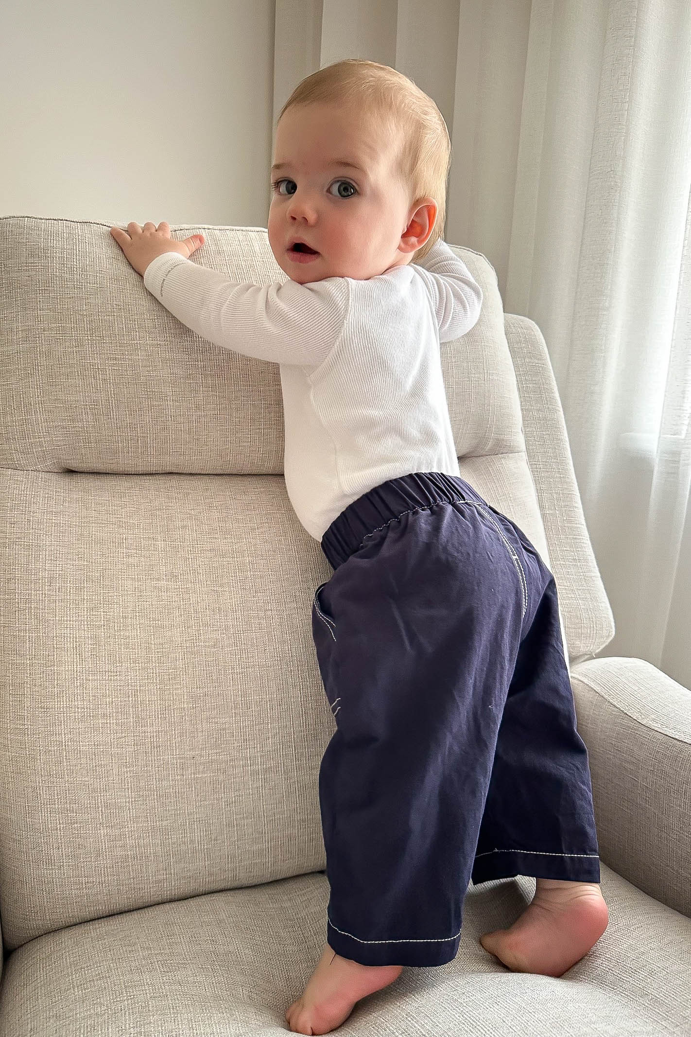 Toddler Navy Cargo Pants