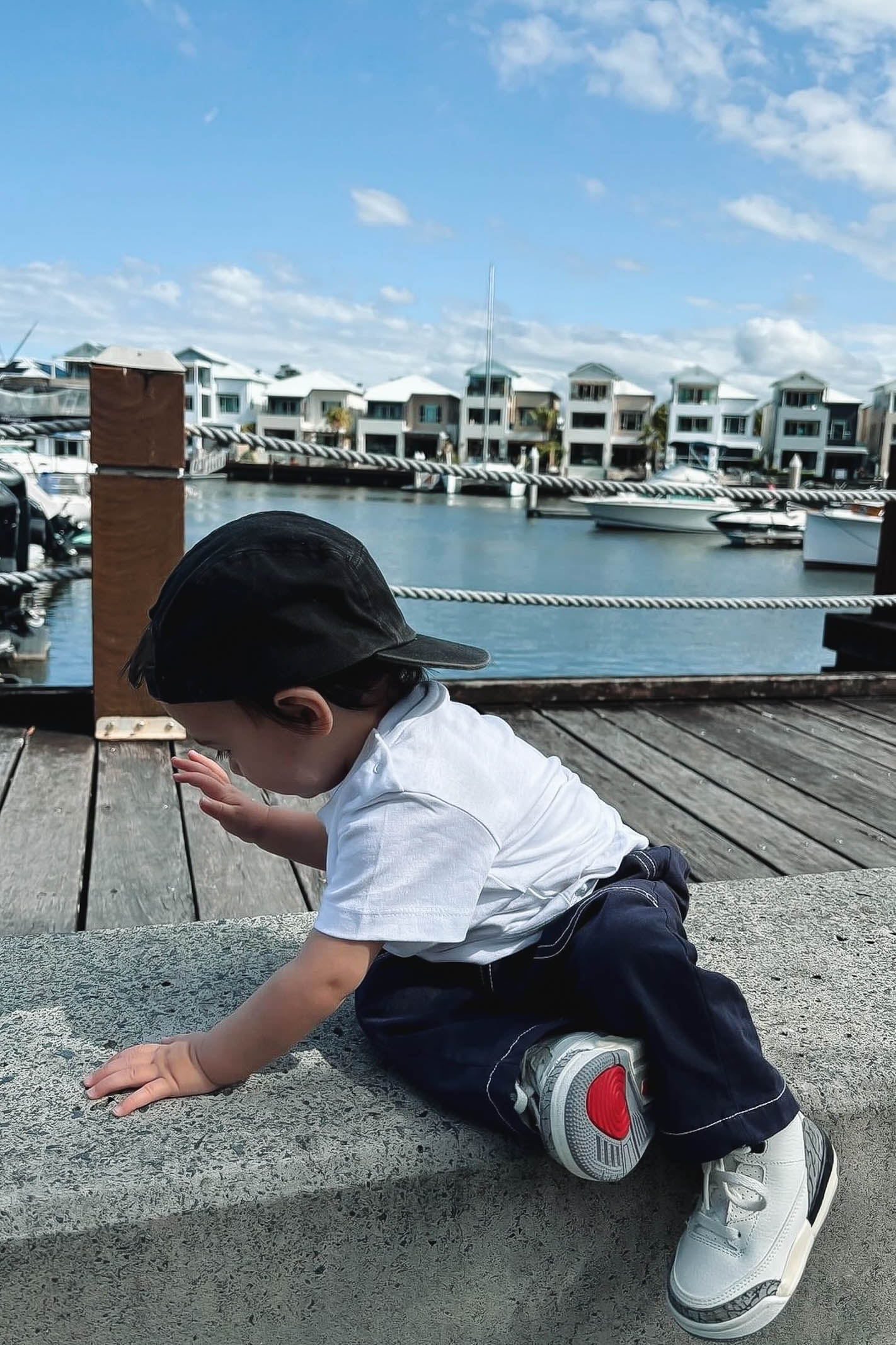 Toddler Navy Cargo Pants