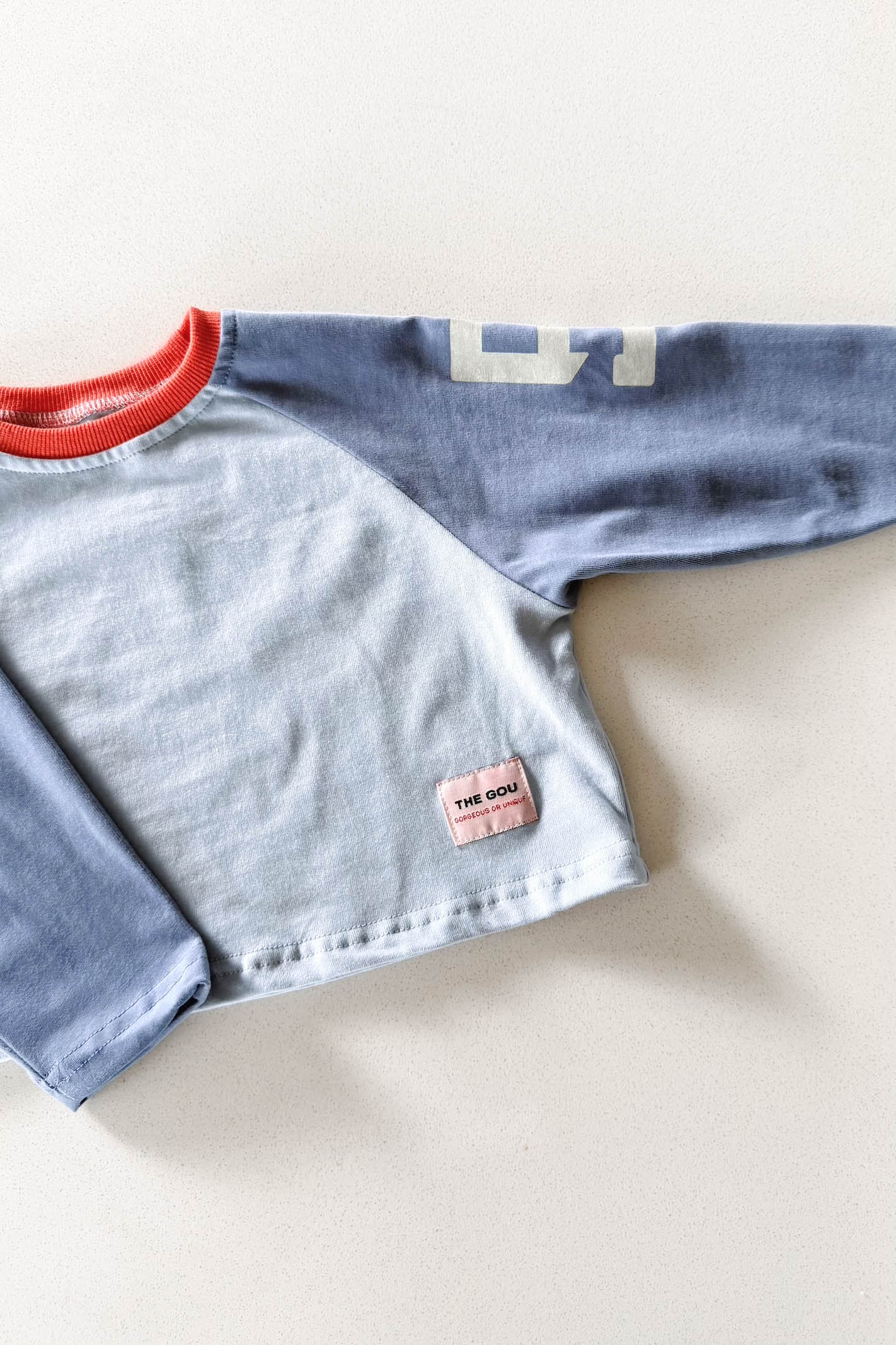 Toddler Blue Raglan Sleeve Shirt