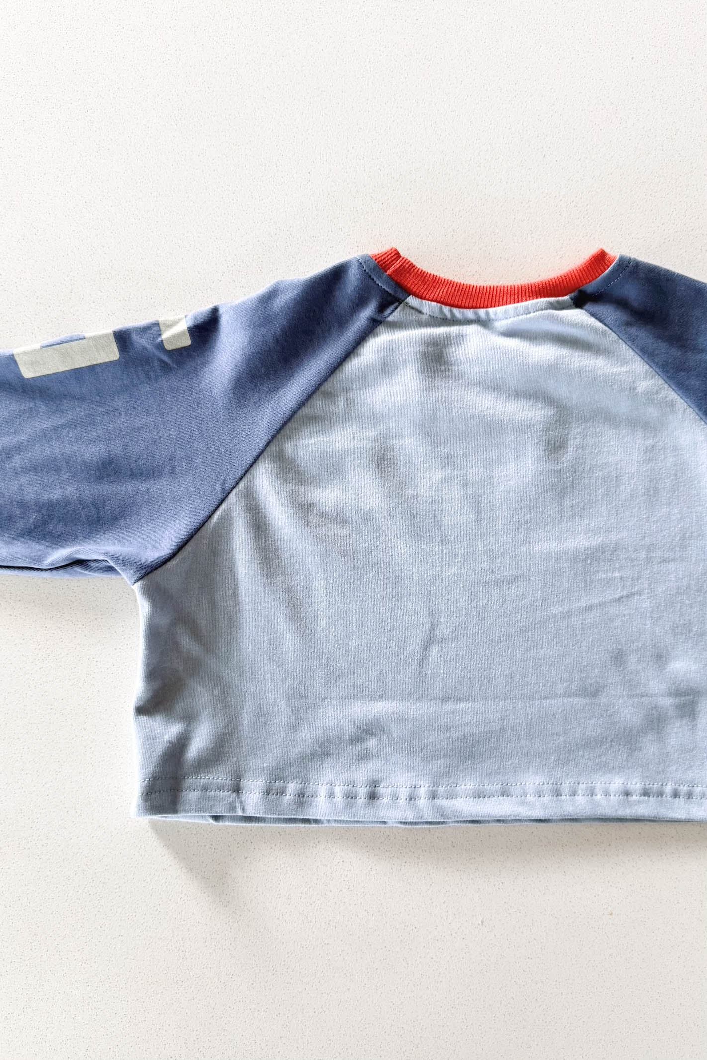 Toddler Blue Raglan Sleeve Shirt