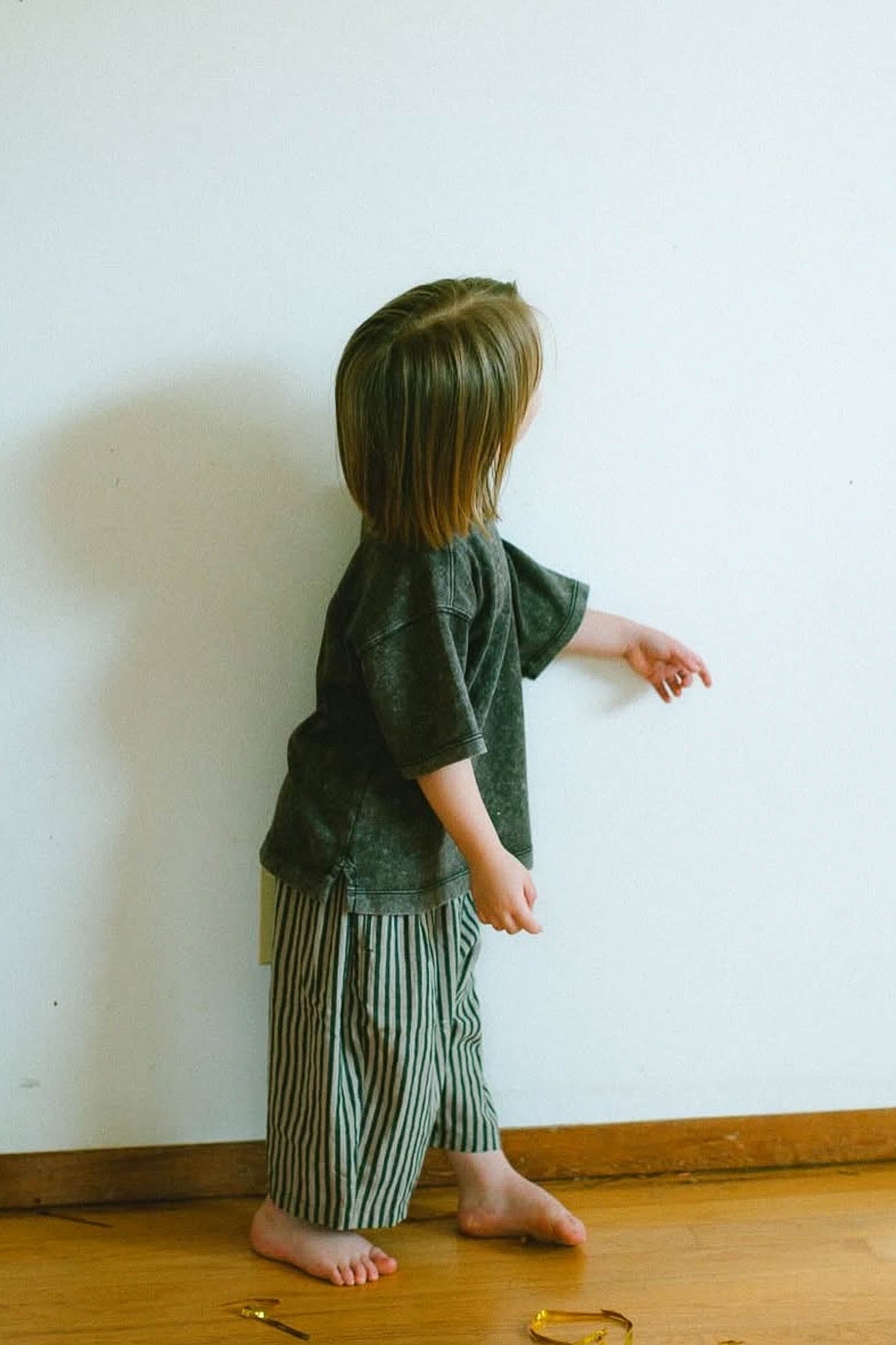 Striped linen pants boy clothing