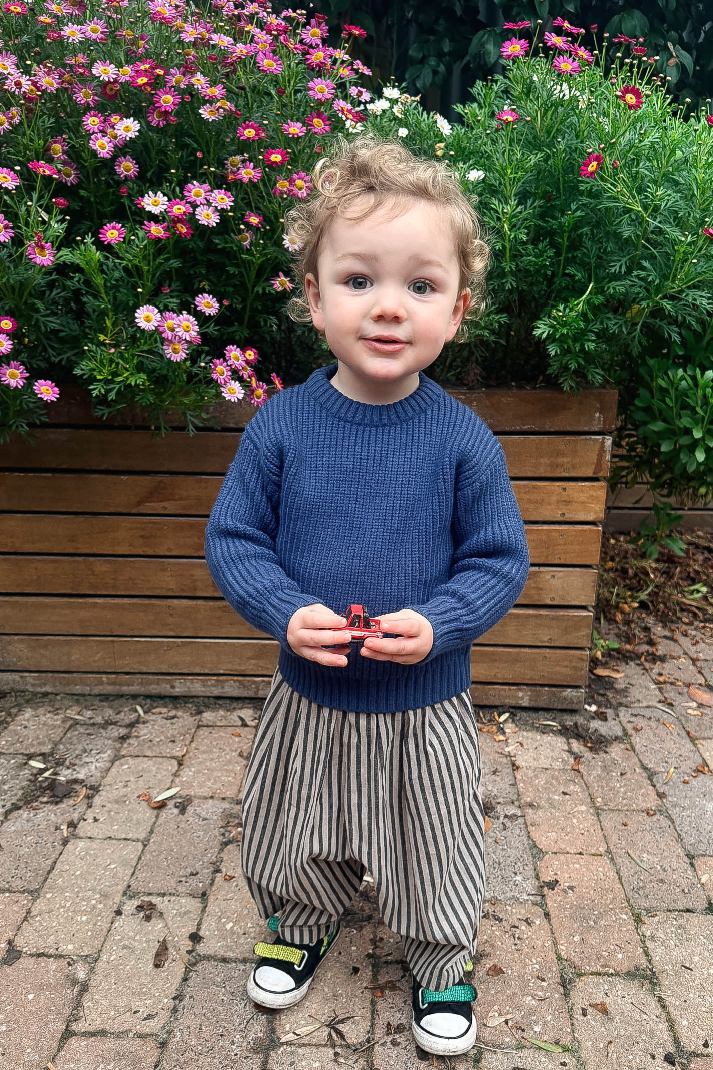 BILLIE CHUNKY KNIT SWEATER / NAVY