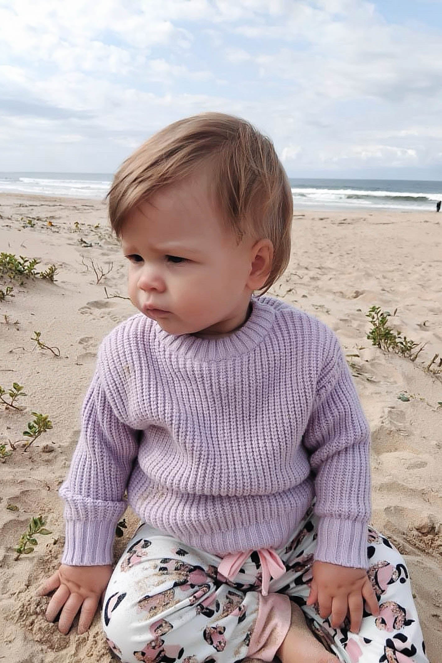 Baby Purple Knit Sweater