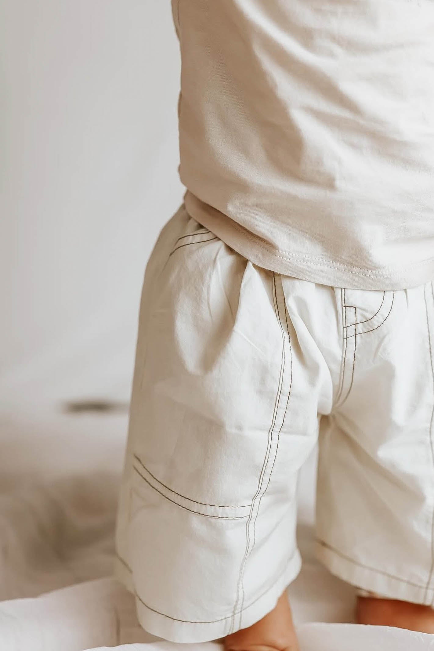 Baby kids beige cargo pants