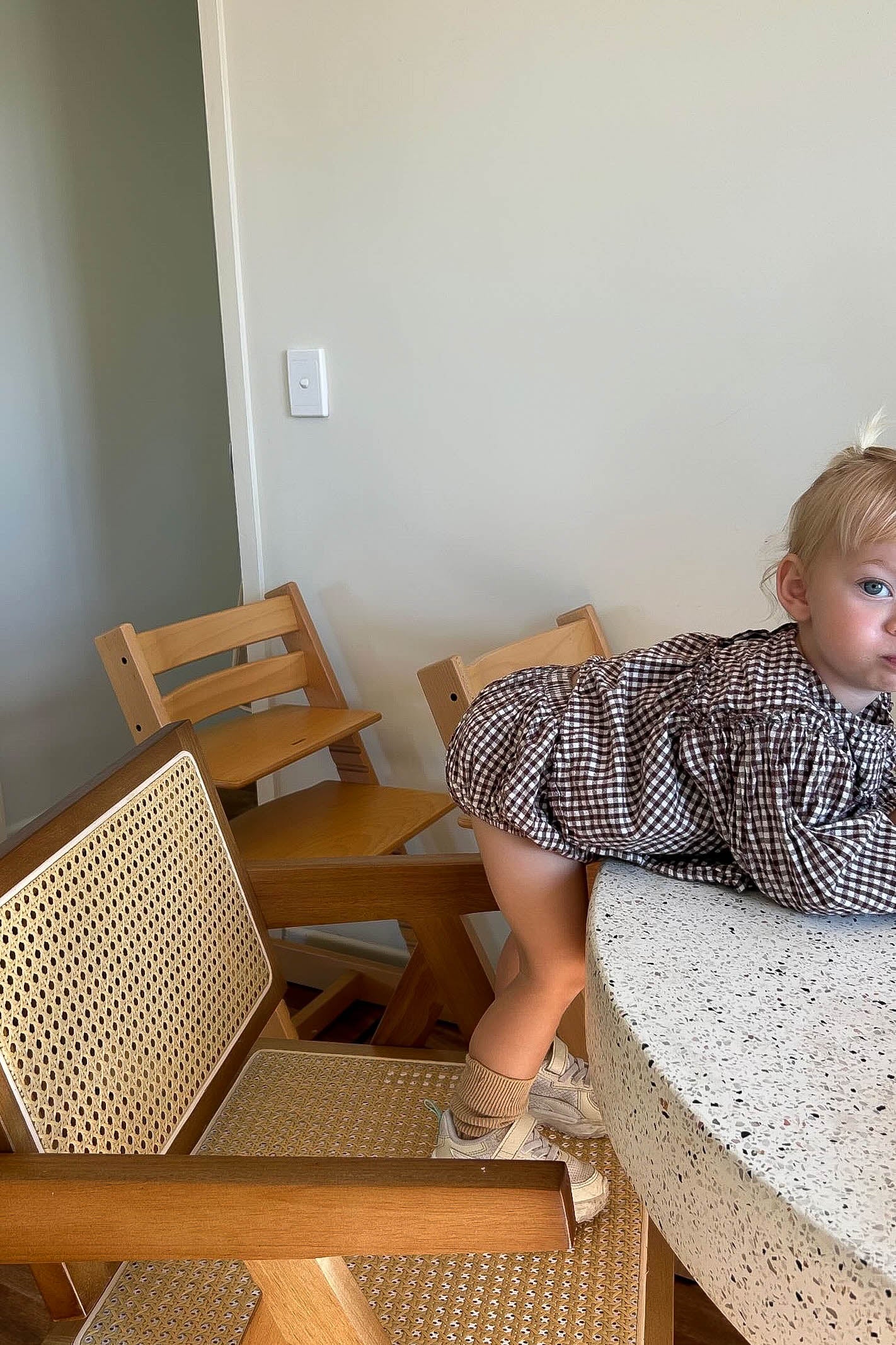 Baby girl gingham set