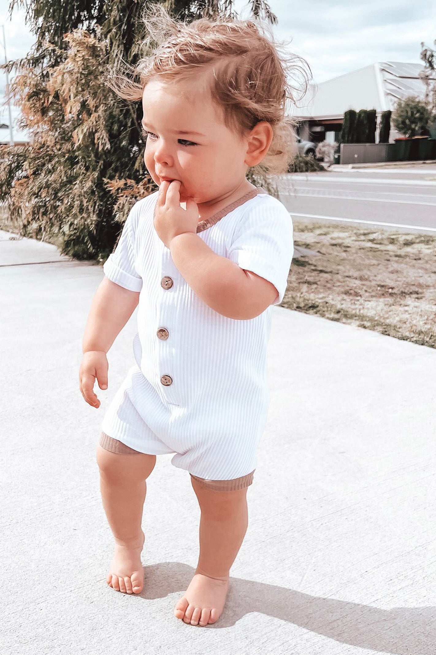 baby white bodysuit