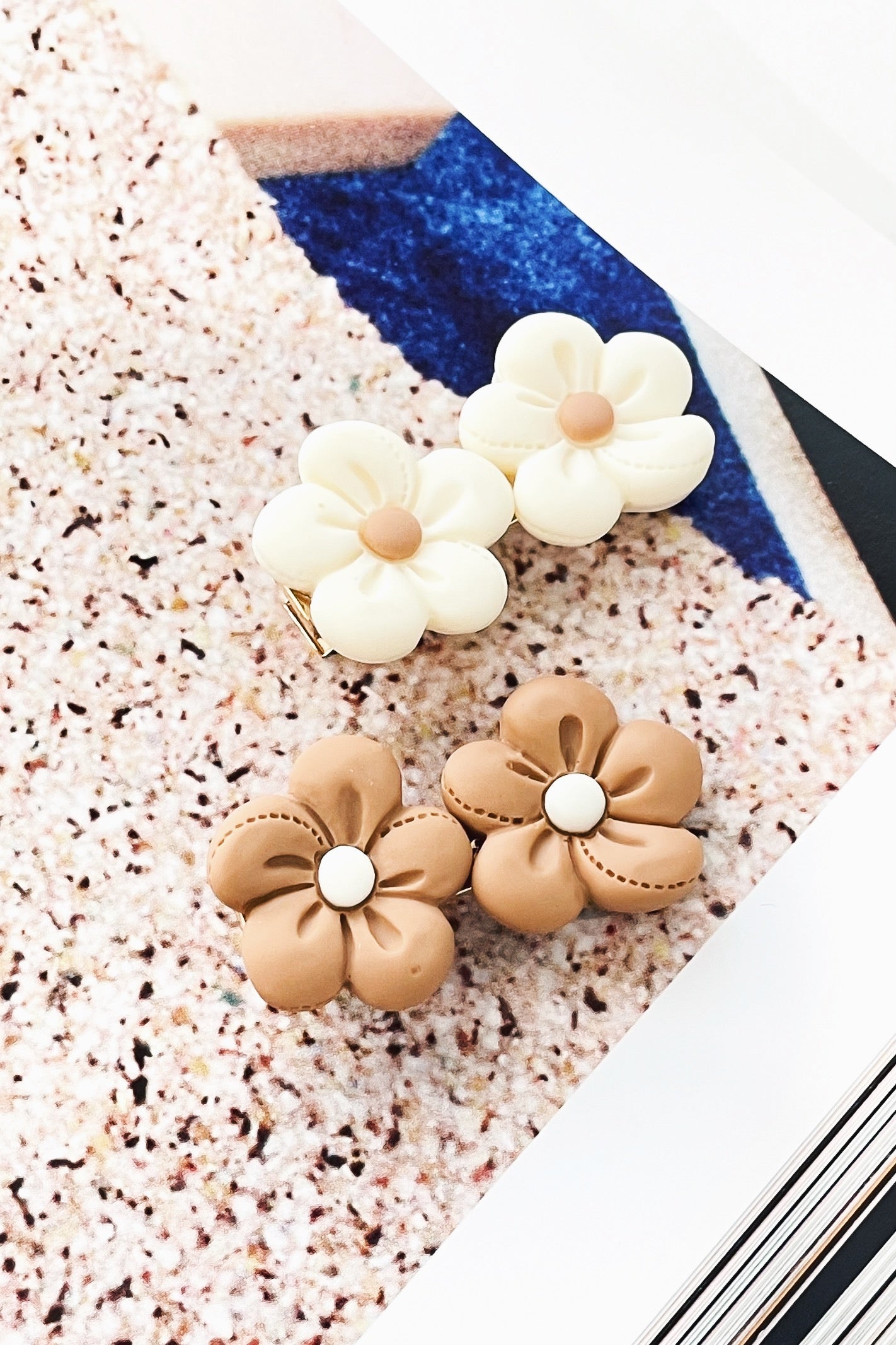 flower hair clips