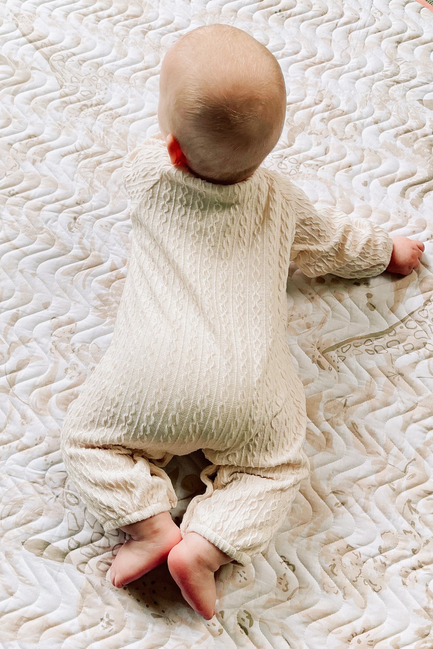 Merino Knitted Baby Bodysuit Set Rust - Hello Night Kids