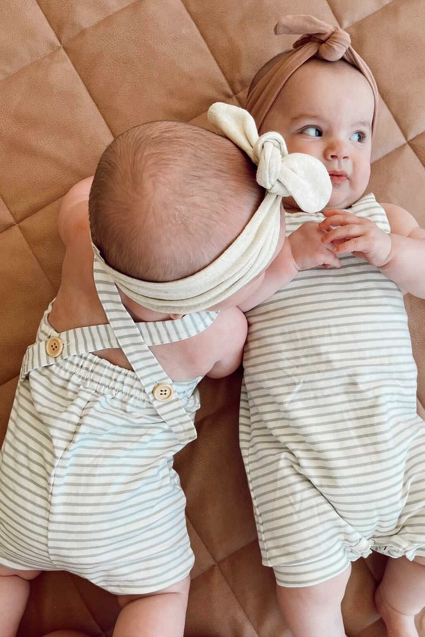 baby striped overalls