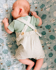 baby striped overalls