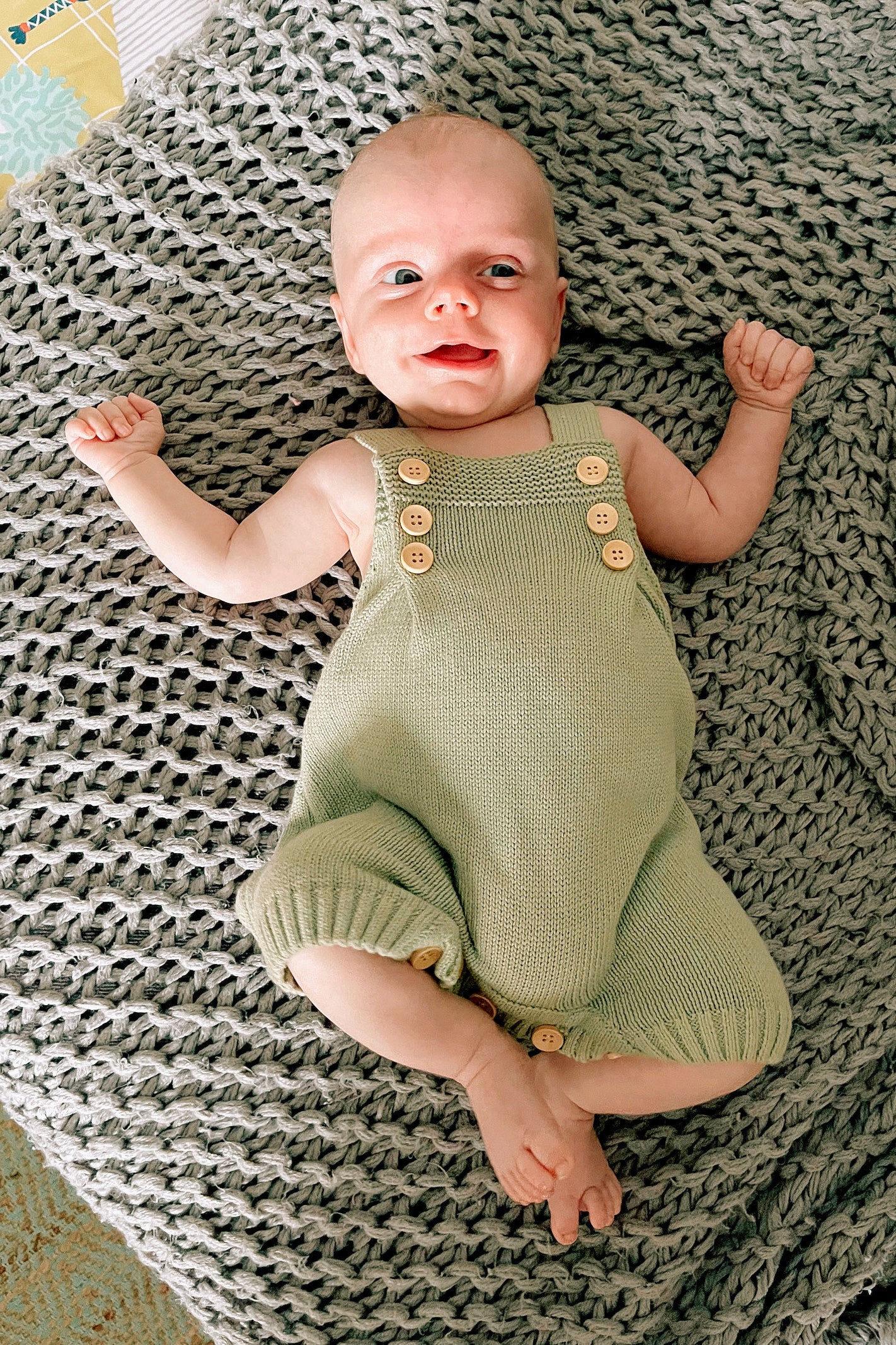 baby knit overalls