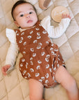 baby girl shell overalls